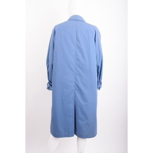Vintage 80s Eddie Bauer Womens Raincoat Coat L XL Blue Puffer Zip Out Lining - Picture 5 of 7